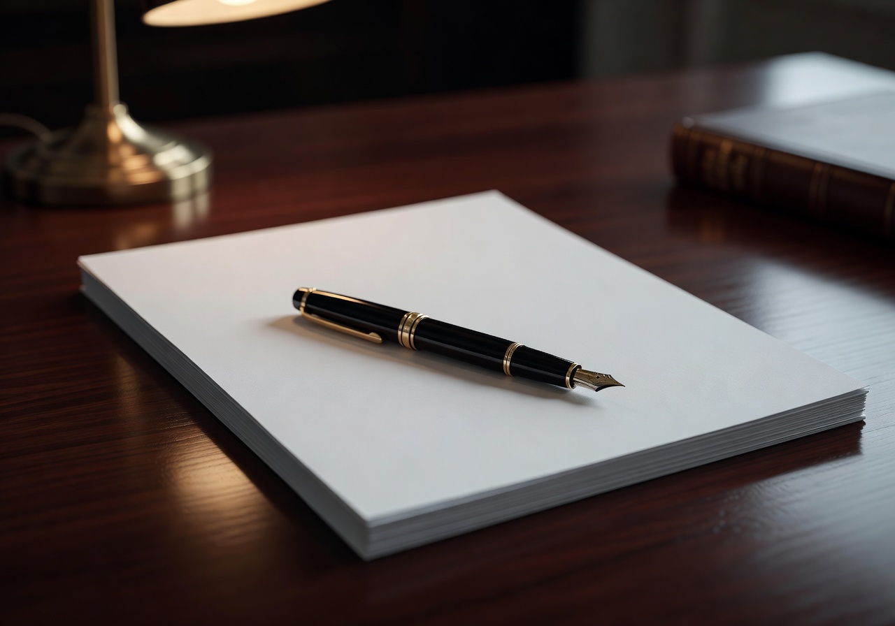 Legal Document And Pen Representing Terms